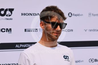 World © Octane Photographic Ltd. Formula 1 – Formula 1 – Hungarian Grand Prix - Hungaroring, Hungary. Thursday 28th July 2022 Paddock. Scuderia AlphaTauri AT03 - Pierre Gasly.