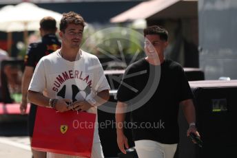 World © Octane Photographic Ltd. Formula 1 – Formula 1 – Hungarian Grand Prix - Hungaroring, Hungary. Thursday 28th July 2022 Paddock. Scuderia Ferrari F1-75 - Charles Leclerc.