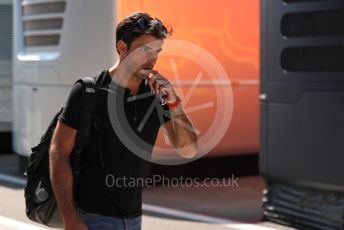 World © Octane Photographic Ltd. Formula 1 – Formula 1 – Hungarian Grand Prix - Hungaroring, Hungary. Thursday 28th July 2022 Paddock. Scuderia Ferrari F1-75 - Carlos Sainz.
