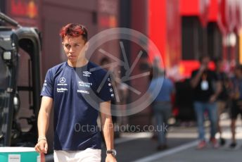 World © Octane Photographic Ltd. Formula 1 – Formula 1 – Hungarian Grand Prix - Hungaroring, Hungary. Thursday 28th July 2022 Paddock.  Williams Racing FW44 - Alex Albon.