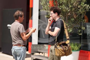 World © Octane Photographic Ltd. Formula 1 – Formula 1 – Hungarian Grand Prix - Hungaroring, Hungary. Thursday 28th July 2022 Paddock. Scuderia Ferrari Team Principal, Mattia Binotto