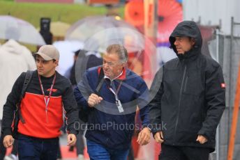 World © Octane Photographic Ltd. Formula 1 – Japanese Grand Prix - Suzuka Circuit, Japan. Friday 7th October 2022. Paddock. Jean Alesi and Felipe Massa.