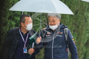 World © Octane Photographic Ltd. Formula 1 – Japanese Grand Prix - Suzuka Circuit, Japan. Saturday 1st October 2022. Practice 3. Red Bull Racing Honda liaison Masashi Yamamoto.