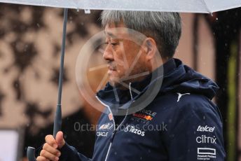 World © Octane Photographic Ltd. Formula 1 – Japanese Grand Prix - Suzuka Circuit, Japan. Saturday 1st October 2022. Practice 3. Red Bull Racing Honda liaison Masashi Yamamoto.
