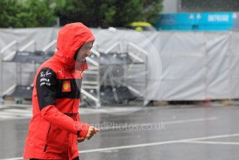 World © Octane Photographic Ltd. Formula 1 – Japanese Grand Prix - Suzuka Circuit, Japan. Friday 7th October 2022. Paddock. Scuderia Ferrari F1-75 - Carlos Sainz.