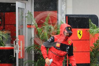 World © Octane Photographic Ltd. Formula 1 – Japanese Grand Prix - Suzuka Circuit, Japan. Friday 7th October 2022. Paddock. Scuderia Ferrari F1-75 - Charles Leclerc.