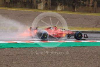 World © Octane Photographic Ltd. Formula 1 – Japanese Grand Prix - Suzuka Circuit, Japan. Friday 7th October 2022. Practice 2. Scuderia Ferrari F1-75 - Carlos Sainz.