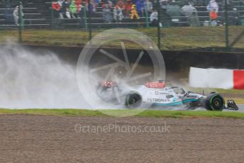 World © Octane Photographic Ltd. Formula 1 – Japanese Grand Prix - Suzuka Circuit, Japan. Friday 7th October 2022. Practice 2. Mercedes-AMG Petronas F1 Team F1 W13 - George Russell.