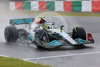 World © Octane Photographic Ltd. Formula 1 – Japanese Grand Prix - Suzuka Circuit, Japan. Friday 7th October 2022. Practice 2. Mercedes-AMG Petronas F1 Team F1 W13 - Lewis Hamilton.