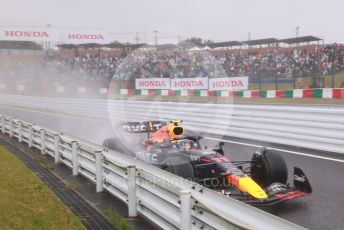 World © Octane Photographic Ltd. Formula 1 – Japanese Grand Prix - Suzuka Circuit, Japan. Friday 7th October 2022. Practice 2. Oracle Red Bull Racing RB18 – Sergio Perez