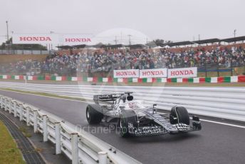 World © Octane Photographic Ltd. Formula 1 – Japanese Grand Prix - Suzuka Circuit, Japan. Friday 7th October 2022. Practice 2. Scuderia AlphaTauri AT03 - Pierre Gasly.