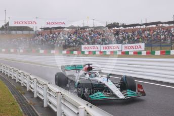 World © Octane Photographic Ltd. Formula 1 – Japanese Grand Prix - Suzuka Circuit, Japan. Friday 7th October 2022. Practice 2. Mercedes-AMG Petronas F1 Team F1 W13 - George Russell.