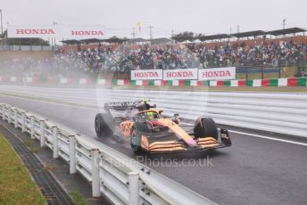 World © Octane Photographic Ltd. Formula 1 – Japanese Grand Prix - Suzuka Circuit, Japan. Friday 7th October 2022. Practice 2. McLaren F1 Team MCL36 - Lando Norris.