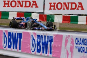 World © Octane Photographic Ltd. Formula 1 – Japanese Grand Prix - Suzuka Circuit, Japan. Saturday 8th October 2022. Practice 3. BWT Alpine F1 Team A522 - Esteban Ocon.