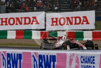 World © Octane Photographic Ltd. Formula 1 – Japanese Grand Prix - Suzuka Circuit, Japan. Saturday 8th October 2022. Practice 3. Alfa Romeo F1 Team Orlen C42 - Guanyu Zhou.
