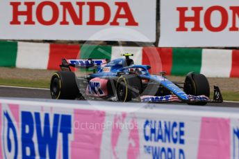 World © Octane Photographic Ltd. Formula 1 – Japanese Grand Prix - Suzuka Circuit, Japan. Saturday 8th October 2022. Practice 3. BWT Alpine F1 Team A522 - Esteban Ocon.
