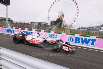 World © Octane Photographic Ltd. Formula 1 – Japanese Grand Prix - Suzuka Circuit, Japan. Saturday 8th October 2022. Practice 3. Haas F1 Team VF-22 - Mick Schumacher.