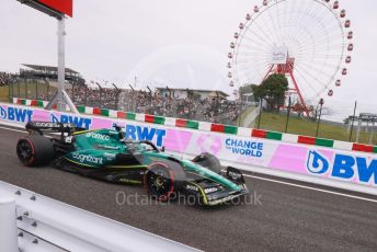World © Octane Photographic Ltd. Formula 1 – Japanese Grand Prix - Suzuka Circuit, Japan. Saturday 8th October 2022. Practice 3. Aston Martin Aramco Cognizant F1 Team AMR22 - Lance Stroll.