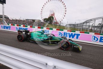 World © Octane Photographic Ltd. Formula 1 – Japanese Grand Prix - Suzuka Circuit, Japan. Saturday 8th October 2022. Practice 3. Aston Martin Aramco Cognizant F1 Team AMR22 - Sebastian Vettel.