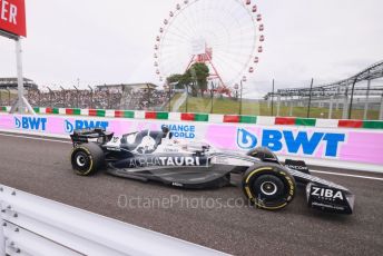 World © Octane Photographic Ltd. Formula 1 – Japanese Grand Prix - Suzuka Circuit, Japan. Saturday 8th October 2022. Practice 3. Scuderia AlphaTauri AT03 - Pierre Gasly.