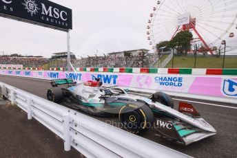 World © Octane Photographic Ltd. Formula 1 – Japanese Grand Prix - Suzuka Circuit, Japan. Saturday 8th October 2022. Practice 3. Mercedes-AMG Petronas F1 Team F1 W13 - George Russell.