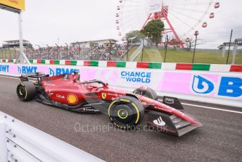 World © Octane Photographic Ltd. Formula 1 – Japanese Grand Prix - Suzuka Circuit, Japan. Saturday 8th October 2022. Practice 3. Scuderia Ferrari F1-75 - Charles Leclerc.