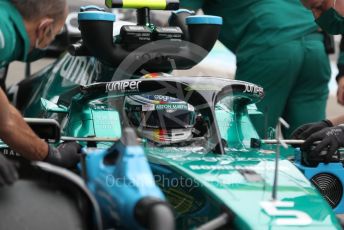 World © Octane Photographic Ltd. Formula 1 – Japanese Grand Prix - Suzuka Circuit, Japan. Saturday 8th October 2022. Practice 3. Aston Martin Aramco Cognizant F1 Team AMR22 - Sebastian Vettel.