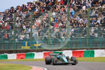 World © Octane Photographic Ltd. Formula 1 – Japanese Grand Prix - Suzuka Circuit, Japan. Saturday 8th October 2022. Qualifying. Aston Martin Aramco Cognizant F1 Team AMR22 - Sebastian Vettel.