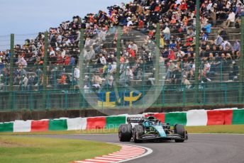 World © Octane Photographic Ltd. Formula 1 – Japanese Grand Prix - Suzuka Circuit, Japan. Saturday 8th October 2022. Qualifying. Aston Martin Aramco Cognizant F1 Team AMR22 - Lance Stroll.