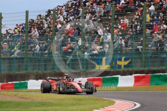 World © Octane Photographic Ltd. Formula 1 – Japanese Grand Prix - Suzuka Circuit, Japan. Saturday 8th October 2022. Qualifying. Scuderia Ferrari F1-75 - Carlos Sainz.