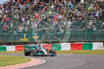 World © Octane Photographic Ltd. Formula 1 – Japanese Grand Prix - Suzuka Circuit, Japan. Saturday 8th October 2022. Qualifying. Mercedes-AMG Petronas F1 Team F1 W13 - George Russell.