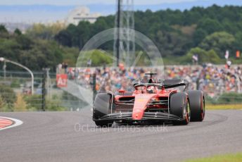 World © Octane Photographic Ltd. Formula 1 – Japanese Grand Prix - Suzuka Circuit, Japan. Saturday 8th October 2022. Qualifying. Scuderia Ferrari F1-75 - Charles Leclerc.