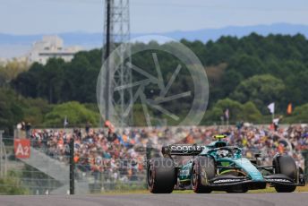 World © Octane Photographic Ltd. Formula 1 – Japanese Grand Prix - Suzuka Circuit, Japan. Saturday 8th October 2022. Qualifying. Aston Martin Aramco Cognizant F1 Team AMR22 - Sebastian Vettel.