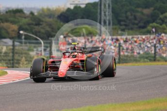 World © Octane Photographic Ltd. Formula 1 – Japanese Grand Prix - Suzuka Circuit, Japan. Saturday 8th October 2022. Qualifying. Scuderia Ferrari F1-75 - Carlos Sainz.