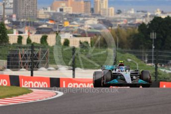 World © Octane Photographic Ltd. Formula 1 – Japanese Grand Prix - Suzuka Circuit, Japan. Saturday 8th October 2022. Qualifying. Mercedes-AMG Petronas F1 Team F1 W13 - Lewis Hamilton.