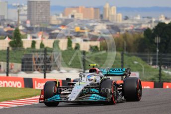 World © Octane Photographic Ltd. Formula 1 – Japanese Grand Prix - Suzuka Circuit, Japan. Saturday 8th October 2022. Qualifying. Mercedes-AMG Petronas F1 Team F1 W13 - Lewis Hamilton.
