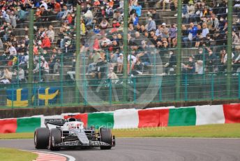 World © Octane Photographic Ltd. Formula 1 – Japanese Grand Prix - Suzuka Circuit, Japan. Saturday 8th October 2022. Qualifying. Scuderia AlphaTauri AT03 - Pierre Gasly.
