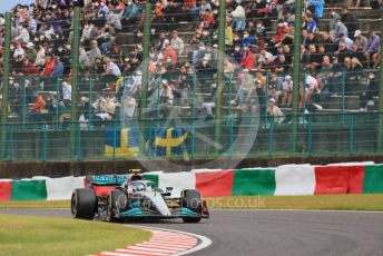 World © Octane Photographic Ltd. Formula 1 – Japanese Grand Prix - Suzuka Circuit, Japan. Saturday 8th October 2022. Qualifying. Mercedes-AMG Petronas F1 Team F1 W13 - Lewis Hamilton.