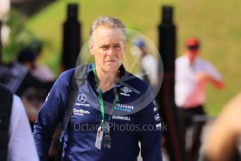 World © Octane Photographic Ltd. Formula 1 – Japanese Grand Prix - Suzuka Circuit, Japan. Saturday 8th October 2022. Paddock. Williams Racing - Nicholas Latifi's manager David Tennyson.