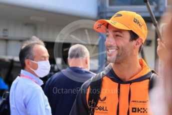 World © Octane Photographic Ltd. Formula 1 – Japanese Grand Prix - Suzuka Circuit, Japan. Saturday 8th October 2022. Paddock. McLaren F1 Team MCL36 - Daniel Ricciardo.