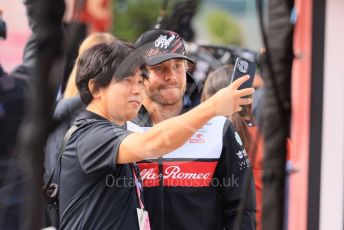 World © Octane Photographic Ltd. Formula 1 – Japanese Grand Prix - Suzuka Circuit, Japan. Saturday 8th October 2022. Paddock. Alfa Romeo F1 Team Orlen C42 - Valtteri Bottas.