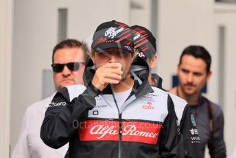 World © Octane Photographic Ltd. Formula 1 – Japanese Grand Prix - Suzuka Circuit, Japan. Saturday 8th October 2022. Paddock. Alfa Romeo F1 Team Orlen C42 - Valtteri Bottas.