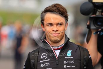 World © Octane Photographic Ltd. Formula 1 – Japanese Grand Prix - Suzuka Circuit, Japan. Saturday 8th October 2022. Paddock. Mercedes-AMG Petronas F1 Team F1 W13 Reserve driver – Nyck de Vries.