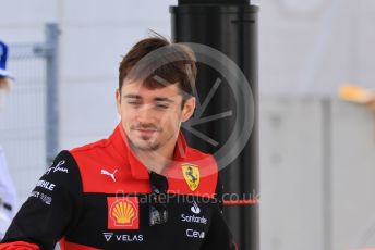 World © Octane Photographic Ltd. Formula 1 – Japanese Grand Prix - Suzuka Circuit, Japan. Saturday 8th October 2022. Paddock. Scuderia Ferrari F1-75 - Charles Leclerc.