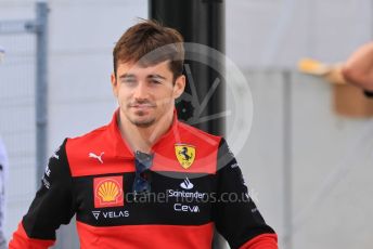 World © Octane Photographic Ltd. Formula 1 – Japanese Grand Prix - Suzuka Circuit, Japan. Saturday 8th October 2022. Paddock. Scuderia Ferrari F1-75 - Charles Leclerc.