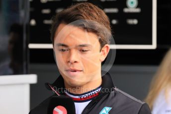 World © Octane Photographic Ltd. Formula 1 – Japanese Grand Prix - Suzuka Circuit, Japan. Saturday 8th October 2022. Paddock. Mercedes-AMG Petronas F1 Team F1 W13 Reserve driver – Nyck de Vries - announced today as signing for 2023 AlphaTauri.