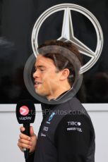 World © Octane Photographic Ltd. Formula 1 – Japanese Grand Prix - Suzuka Circuit, Japan. Saturday 8th October 2022. Paddock. Mercedes-AMG Petronas F1 Team F1 W13 Reserve driver – Nyck de Vries - announced today as signing for 2023 AlphaTauri.