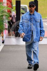 World © Octane Photographic Ltd. Formula 1 – Japanese Grand Prix - Suzuka Circuit, Japan. Saturday 8th October 2022. Paddock. Mercedes-AMG Petronas F1 Team F1 W13 - Lewis Hamilton.