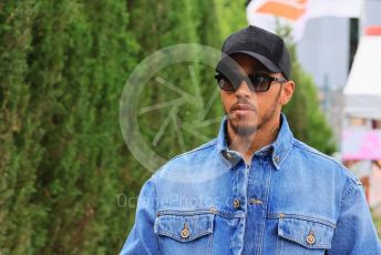 World © Octane Photographic Ltd. Formula 1 – Japanese Grand Prix - Suzuka Circuit, Japan. Saturday 8th October 2022. Paddock. Mercedes-AMG Petronas F1 Team F1 W13 - Lewis Hamilton.