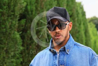 World © Octane Photographic Ltd. Formula 1 – Japanese Grand Prix - Suzuka Circuit, Japan. Saturday 8th October 2022. Paddock. Mercedes-AMG Petronas F1 Team F1 W13 - Lewis Hamilton.